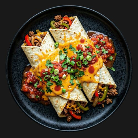 Smothered Beef Tacos