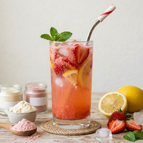 Strawberry Lemonade Double Protein Punch