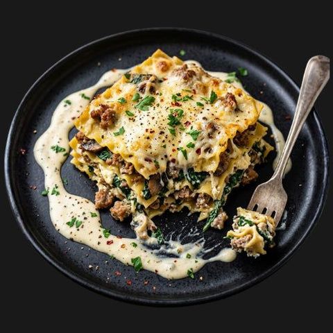 Tuscan Lasagna Alfredo