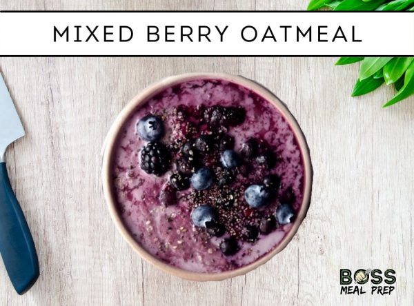 mixed berry oatmeal
