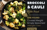 broccoli and cauliflower by the pound