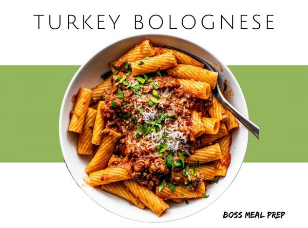 turkey bolognese boss meal prep