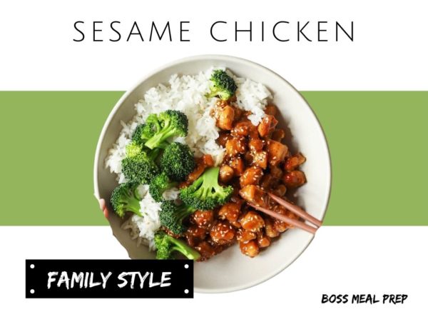 sesame chicken family style