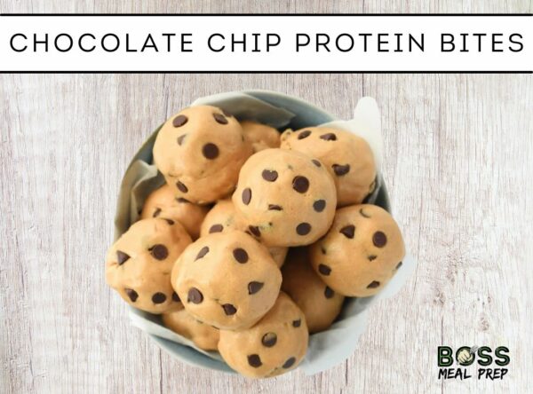 chocolate chip protein bites