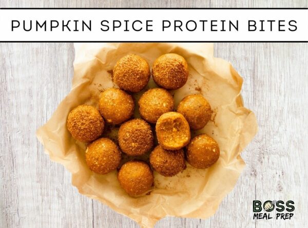 pumpkin spice protein bites