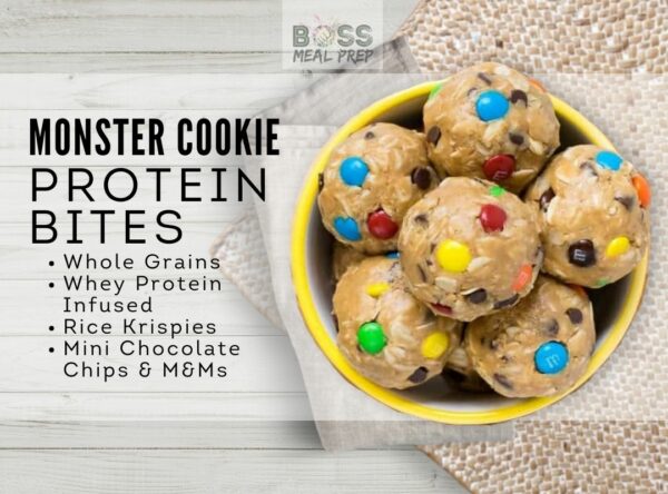 monster cookie protein bites