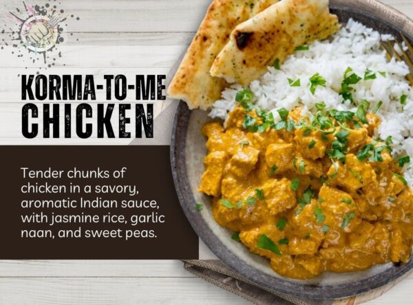 korma to me chicken