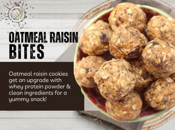 oatmeal raisin bites