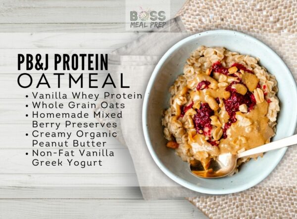 PB&J protein oatmeal