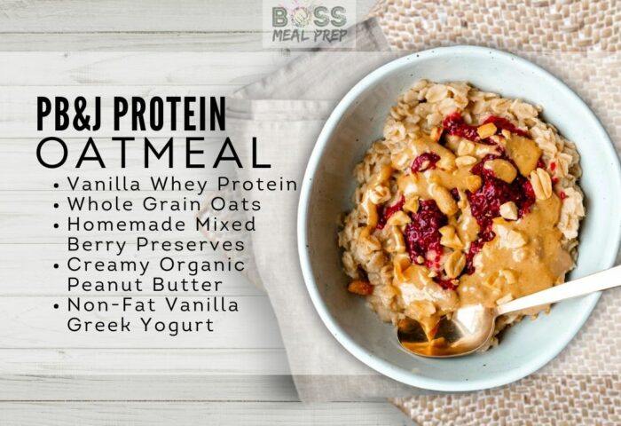 PB&J protein oatmeal