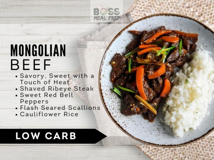 mongolian beef boss meal prep low carb