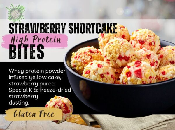 strawberry shortcake bites