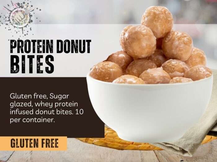 glazed donut protein bites