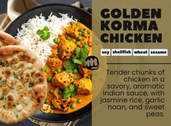 golden korma chicken