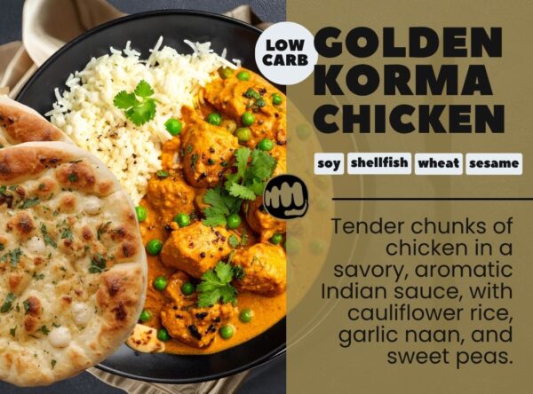 golden korma chicken low carb
