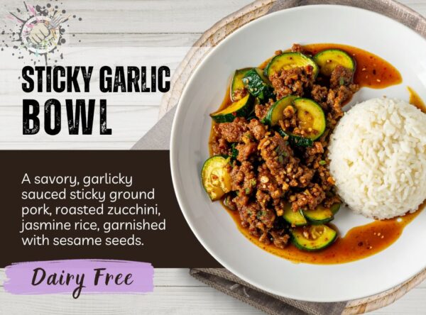 sticky garlic bowl