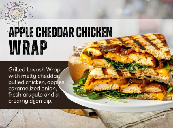 apple cheddar chicken melt