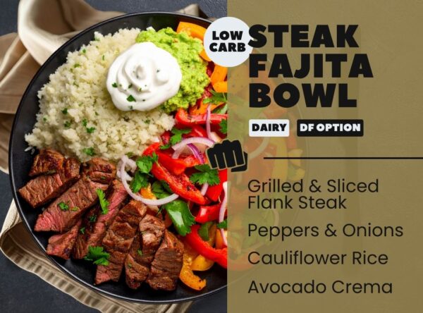 steak fajita bowl low carb