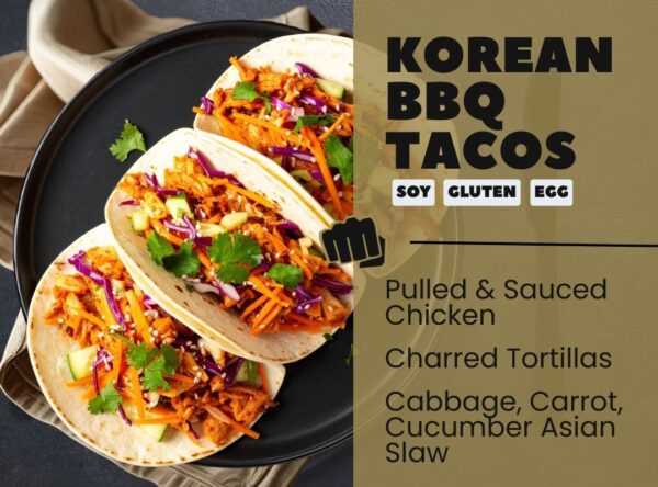 KOREAN BBQ TACOS