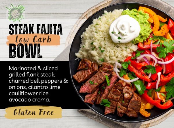fajita steak bowl low carb