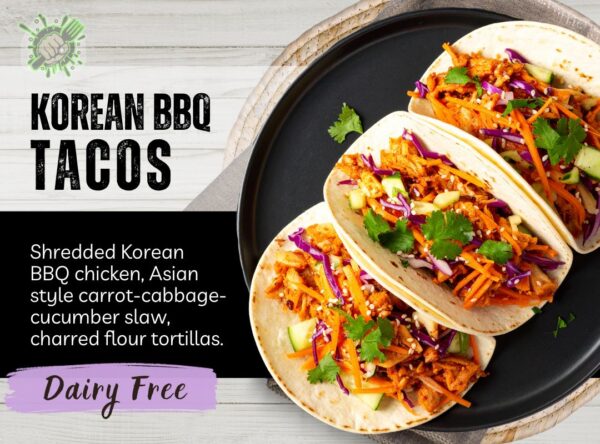 korean bbq chicken tacos