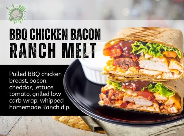bbq chicken bacon ranch melt