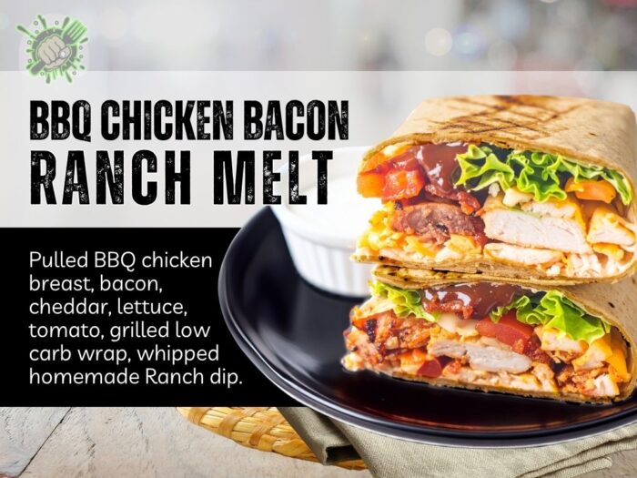 bbq chicken bacon ranch melt