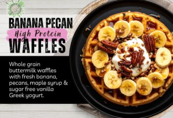 Banana Pecan Waffles
