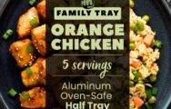 orange chicken fried rice family tray