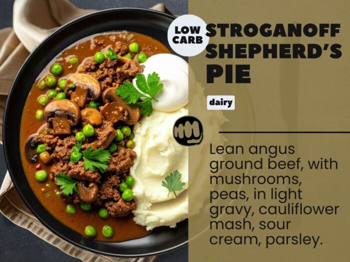 stroganoff shepherd's pie low carb